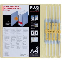 PLUS Japan, Zero Max Lot de 10 classeurs de rangement Beige