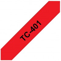 TC-401 | cassette a  ruban originale pour etiqueteuse | Noir sur Rouge | 12 mm