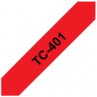 TC-401 | cassette a  ruban originale pour etiqueteuse | Noir sur Rouge | 12 mm