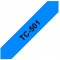 TC-501 | cassette a  ruban originale pour etiqueteuse | Noir sur Bleu | 12 mm