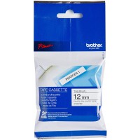 M-K231SBZ Cassette de ruban d'etiquetage, noir sur blanc, 12 mm (l) x 4 m (L), fournitures d'origine Brother