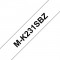 M-K231SBZ Cassette de ruban d'etiquetage, noir sur blanc, 12 mm (l) x 4 m (L), fournitures d'origine Brother