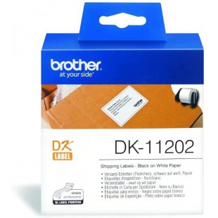 Brother DK-11202 | Rouleau d'etiquettes, original | noir sur blanc | 62 x 100 mm
