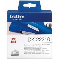 Brother DK-22210 | Rouleau de Papier Continu, Original | Noir sur Blanc | 29 mm x 30,48 m
