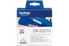 Brother DK-22210 | Rouleau de Papier Continu, Original | Noir sur Blanc | 29 mm x 30,48 m