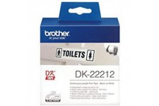 Brother DK-22212 | Rouleau de Papier Continu, Original | Noir sur Blanc | 62 mm x 15,2 m