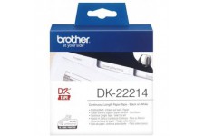 Brother DK-22214 | Rouleau de Papier Continu, Original | Noir sur Blanc | 12 mm x 30,48 m