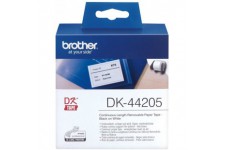 Brother DK-44205 | Rouleau de Papier Continu, Original | Noir sur Blanc | 62 mm x 30,48 m