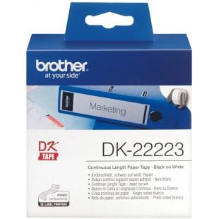 Brother Rouleau d'etiquettes en papier continu 50 mm x 30,48 m (Blanc) (Import Allemagne)