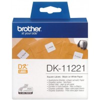 DK-11221 | Rouleau d'etiquettes, original | noir sur blanc | 23 x 23 mm