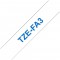 TZe-FA3 | Ruban original Textile Thermocollant |12 mm | Bleu sur fond Blanc | 3M