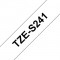 TZe-S241 | Ruban original Lamine adhesif puissant | 18 mm | Noir sur fond Blanc | 8M