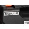 TZe-S241 | Ruban original Lamine adhesif puissant | 18 mm | Noir sur fond Blanc | 8M