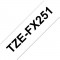 TZe-FX251 | Ruban original Lamine flexible | 24 mm | Noir sur fond Blanc | 8M