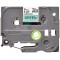 Brother TZe-721 | Ruban original Lamine | 9 mm | Noir sur fond Vert | 8M