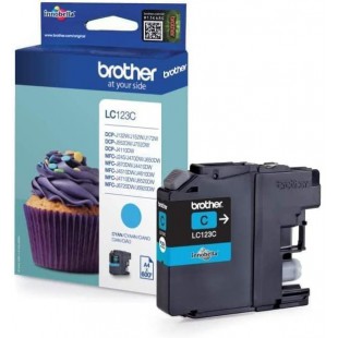 Brother LC123C | Cartouche d'encre originale | Cyan, Bleu, Rendement eleve (XL)