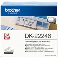 Brother DK-22246 Rouleau de Papier Continu, Original Noir sur Blanc 103,6 mm x 30,48 m