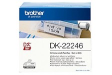 Brother DK-22246 Rouleau de Papier Continu, Original Noir sur Blanc 103,6 mm x 30,48 m