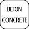 ELEMENT refroidisseur de bouteilles en beton - avec dessous protegeant les meubles - pour bouteilles de 0,7-1,5 litre - Ø 12/10 