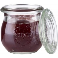 Set de 12 Pots Original WECK 75 ML avec Couvercle - Ø 5.5 cm/H 6 cm/Forme Mini Tulipe