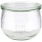 Set de 6 Verres Originaux WECK 580 ML avec Couvercle - Ø 11 cm/Hauteur 9 cm/Forme Tulipe