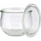 Set de 6 Verres Originaux WECK 580 ML avec Couvercle - Ø 11 cm/Hauteur 9 cm/Forme Tulipe