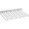Rail a  verres , 45 x 32 x 6 cm, porte-verres de haute qualite en metal chrome, porte-verres a  vin pour 20 verres, support pour