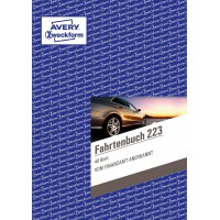 Avery Dennison Zweckform Cahier de bord avec fiscal Kilometre Evidence et annuelle compte DIN A5 40 feuilles (texte allemand)
