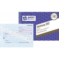 Avery 302 Bleu, Blanc livre d'administration - Livres d'administration (Bleu, Blanc, Papier, 148 mm, 105 mm)