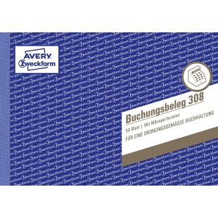 Avery Zweckform 308 Itineraire (A5 horizontal, mikroperforiert Blanc 50 feuilles)