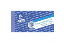 Lot de 50 : Avery Zweckform Numeros Blocks 105x 53mm-1-1000ve 10x 100feuilles Couleurs assorties