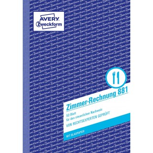 Avery Dennison Zweckform 881 salle de factures A5 50 pages