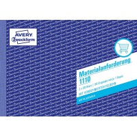 Avery Zweckform 1110 Materiau demande (A5 horizontal, avec 1 feuilles de papier bleu, 2 x 50 feuilles) Blanc/Jaune