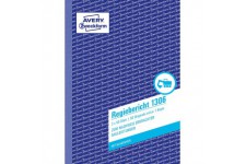 Avery Zweckform 1306 realisateur Rapport (A5, avec 2 feuilles de papier bleu, 2 x 50 feuilles) Blanc/Jaune