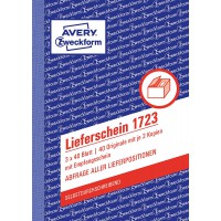 Avery Dennison Zweckform 1723 mit empfangsschein DIN A6 mit empfangsschein Note de livraison 3 x 40 feuilles, blanc,