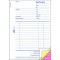 Avery Dennison Zweckform facture livre Premier Deuxieme et Troisieme Page Imprime non-carbon Papier A5 3 x 40 pages 