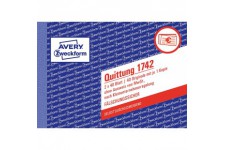 Avery 1742 A6 40pages formulaire et livre de comptabilite - Formulaires et livres de comptabilite (Blanc, Jaune, Carton, A6, 148