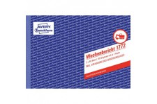 Avery Dennison Zweckform 1772 hebdomadaire Rapport livre A5 2 x 40 pages