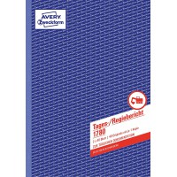 Avery Zweckform 1780 Jour/realisateur Rapport (A4, autocopiant, 2 x 40 feuilles) Blanc/Jaune
