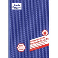 Avery Zweckform 1787 Lot de 3 paquets de 40 feuilles de papier cartonne pour travaux dangereux Motif feuilles Blanc/jaune/rose F