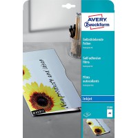 Avery Zweckform 2500 Films adhesifs transparents Couche, traitement par lots 10 feuilles Epaisseur : 0, 17 mm (Import Allemagne)