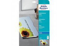 Avery Zweckform 2500 Films adhesifs transparents Couche, traitement par lots 10 feuilles Epaisseur : 0, 17 mm (Import Allemagne)