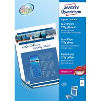 Avery - 200 Feuilles A4 de Papier Photo, 170 g/m², Impression Laser R/V