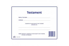 AVERY Zweckform Vordruck"Testament", 220 x 163 mm