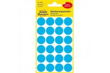 Avery Code de couleur Dots, Bleu - etiquettes autocollantes (Bleu, Bleu, Cercle, papier, 1.8 cm, 96 PC (s), 24 PC (s