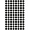 Zweckform Marqueur Autocollant Ø 8 mm Unique Noir
