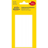 Avery 3047 Rectangle Blanc 6piece(s) etiquette auto-collante