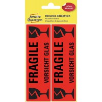 Avery Dennison etiquettes etiquettes Rouge Note 119.0 x 38 mm, Lot de 10.