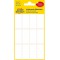 Avery Zweckform 3077 Mini etiquettes d'organisation ( 38 x 18 mm) 6 feuilles Blanc