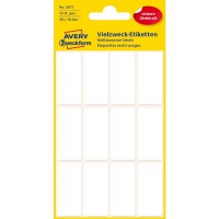 Avery Zweckform 3077 Mini etiquettes d'organisation ( 38 x 18 mm) 6 feuilles Blanc